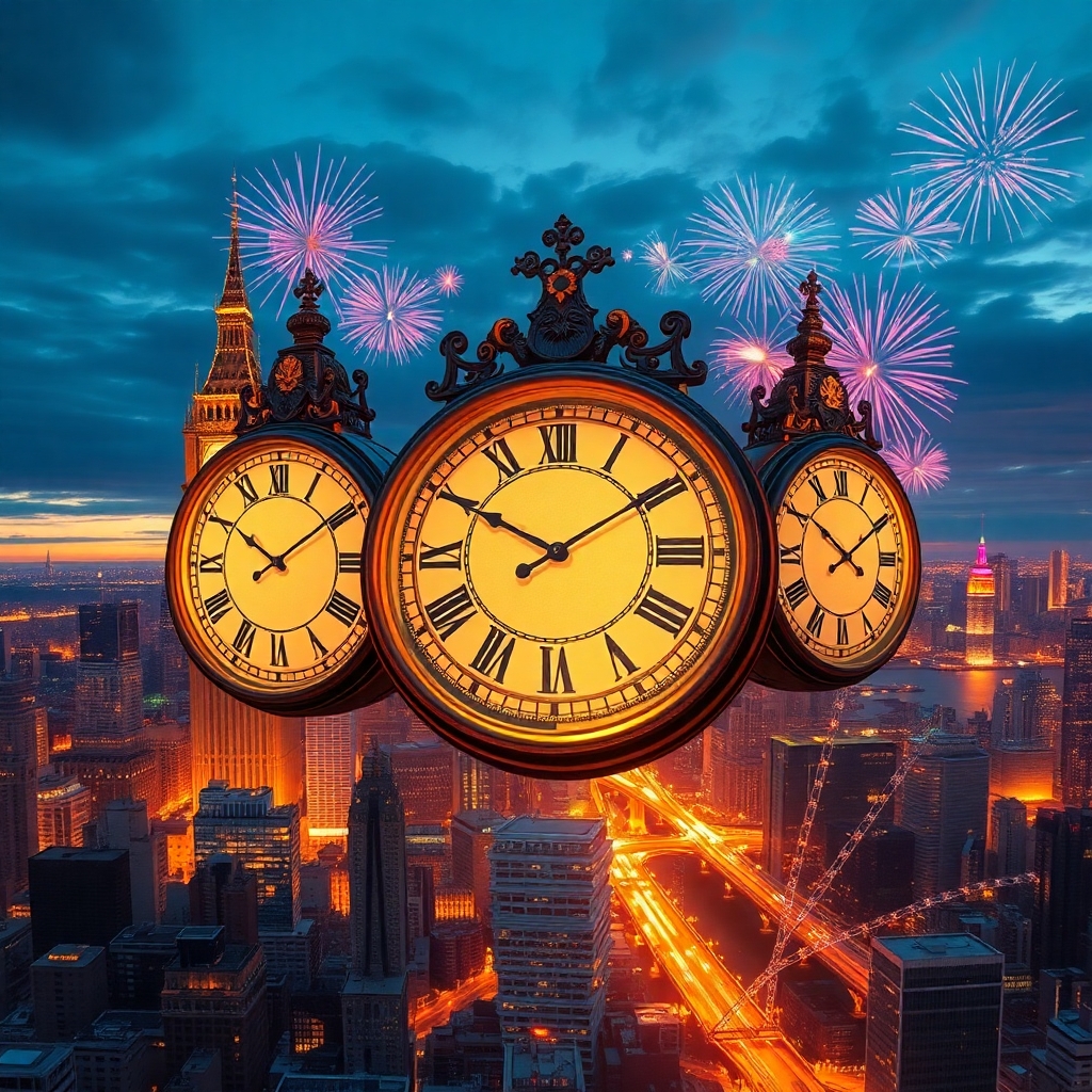 New Years Eve Countdown NFT Art