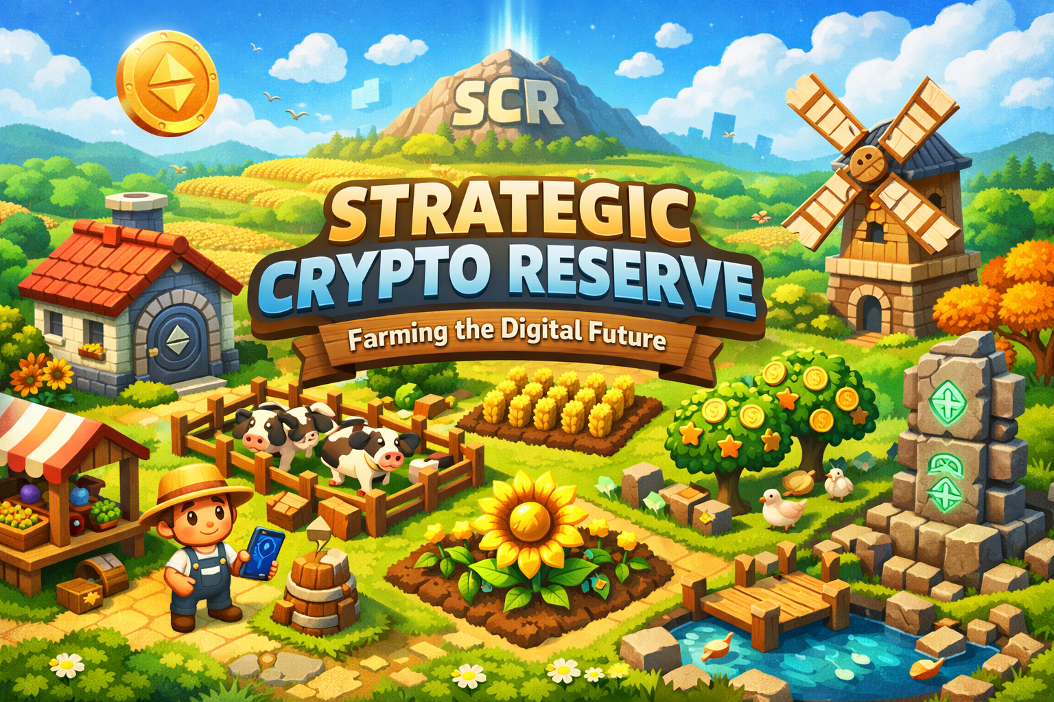 Sunflower Farms NFT OpenSea Background – Strategic Crypto Reserve